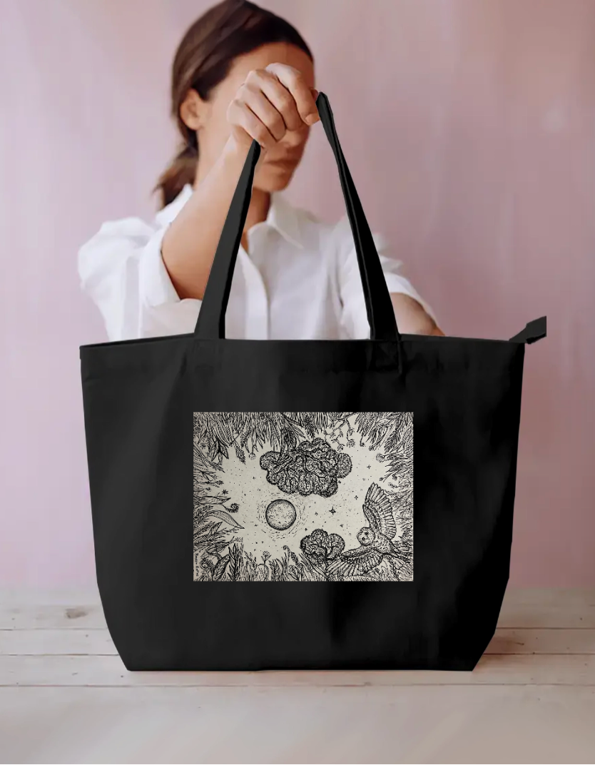 Tote Bag Art by Broken Native Albert Ink Zou Everyday Large Tote Bag by @Albertinkzou