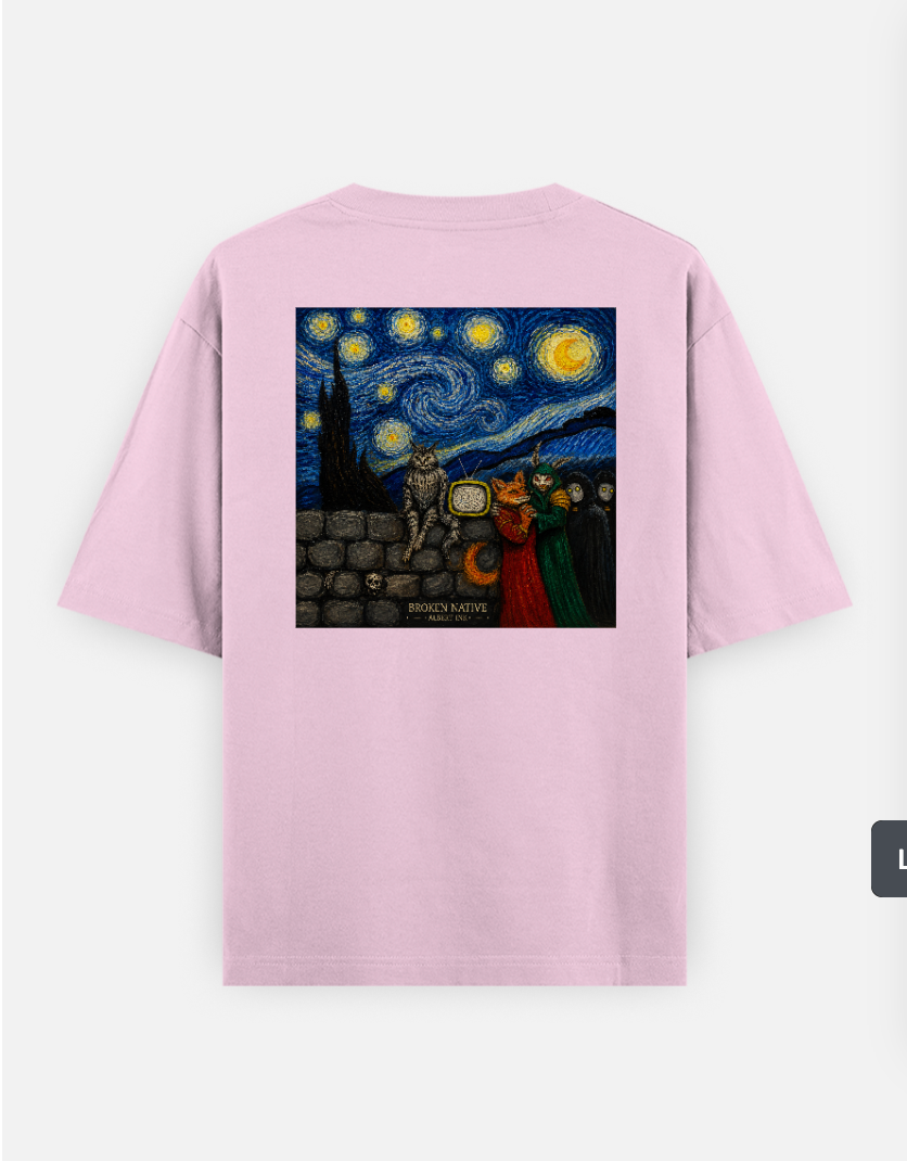 Tshirt Ballad of Tragedy by Broken Native Albert Ink Oversized T-shirt (Back print) by @Albertinkzou