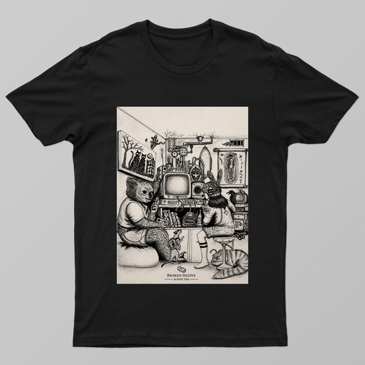 T-shirt Retro videogame summer break by @AlbertInkzou Broken Native Unisex T-shirt by @Albertinkzou