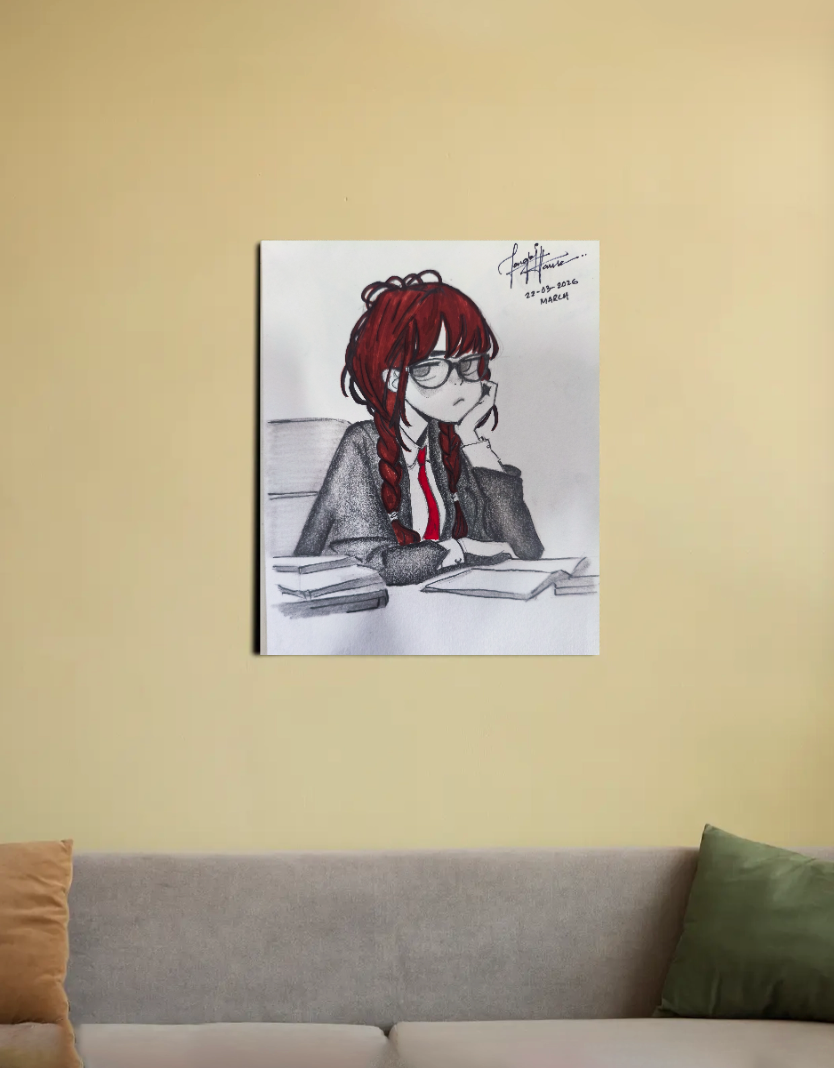 Sketch 16"x20" Canvas Poster by @skyeofficial_007
