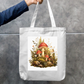 Mushroom forest Zipper Tote Bag by Trishaa Mandal