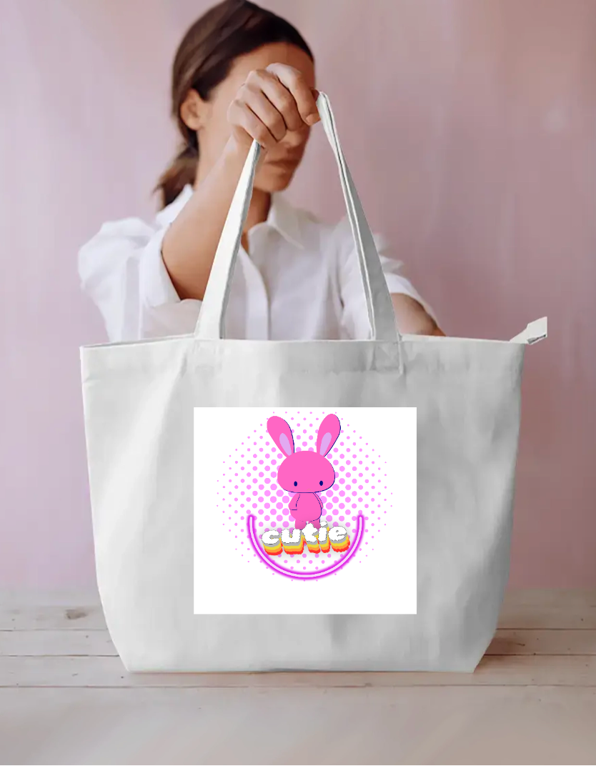 cute rabbit Everyday Large Tote Bag by Trishaa Mandal