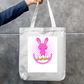cute rabbit Zipper Tote Bag by Trishaa Mandal