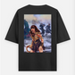 Warrior Princess Oversized T-shirt (Back print) by Henry ramchhana