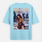Warrior Princess Oversized T-shirt (Back print) by Henry ramchhana