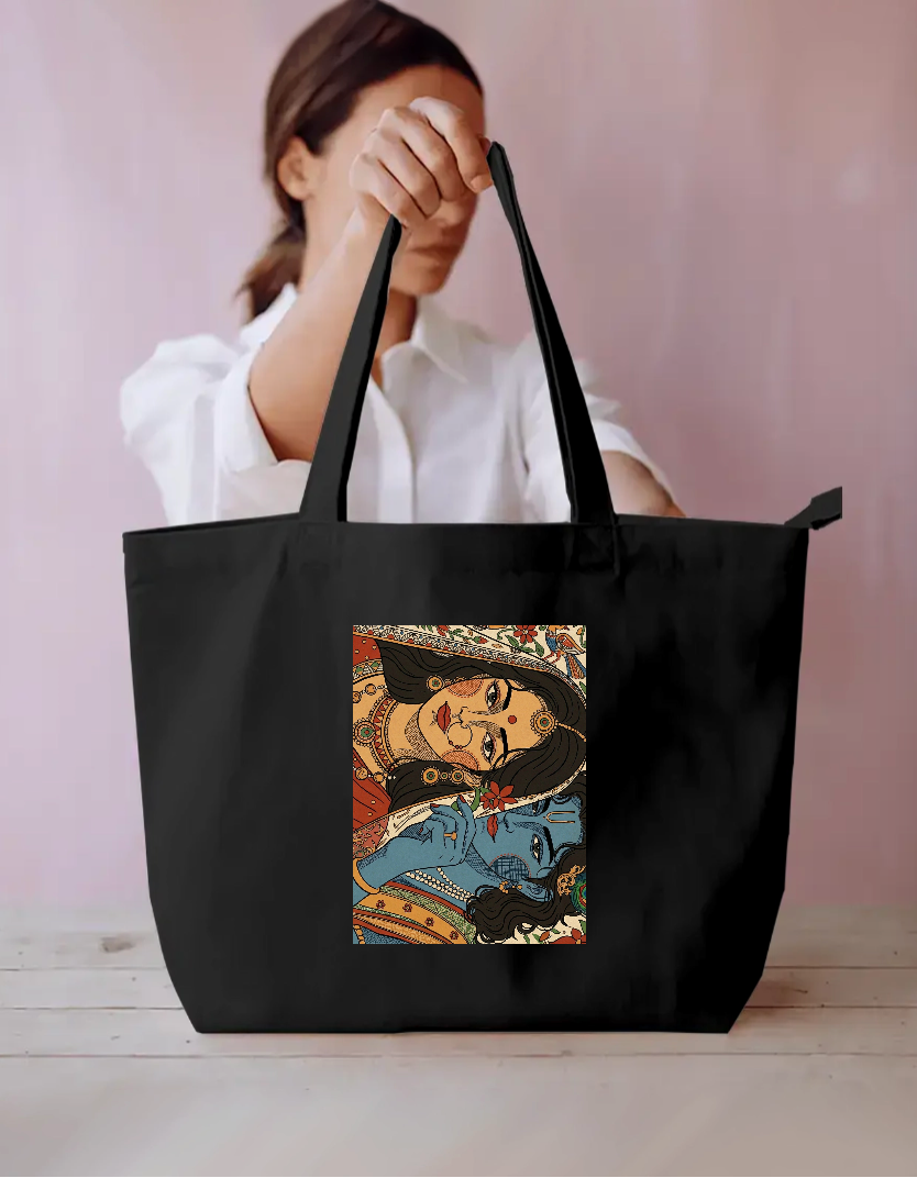 Eternal Folk Romance Everyday Large Tote Bag by Praneeth Chowdary 
