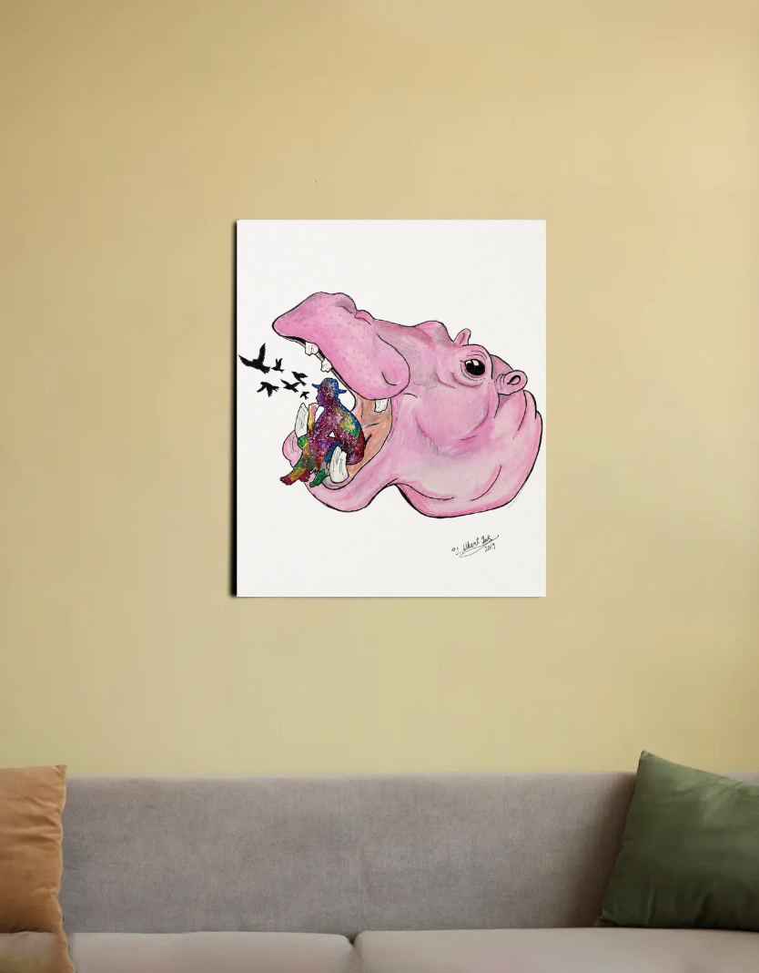Interior Canvas Art by Albert Ink Broken Native 16"x20" Canvas Poster by @Albertinkzou