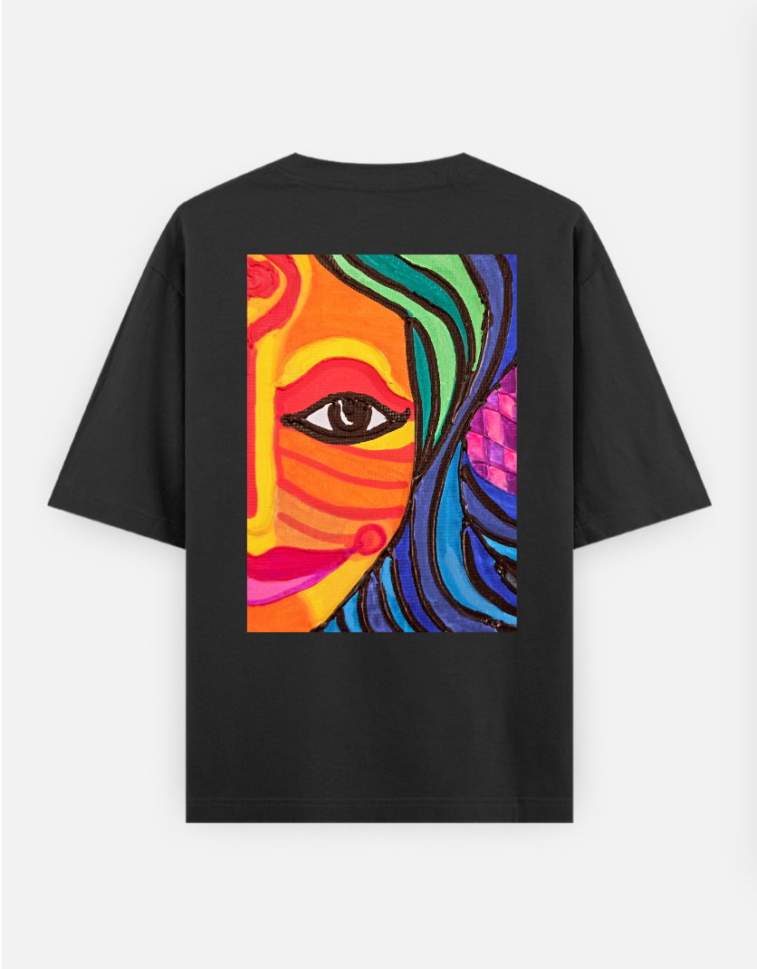 ARJUN Oversized T-shirt (Back print) by AbhaAxa