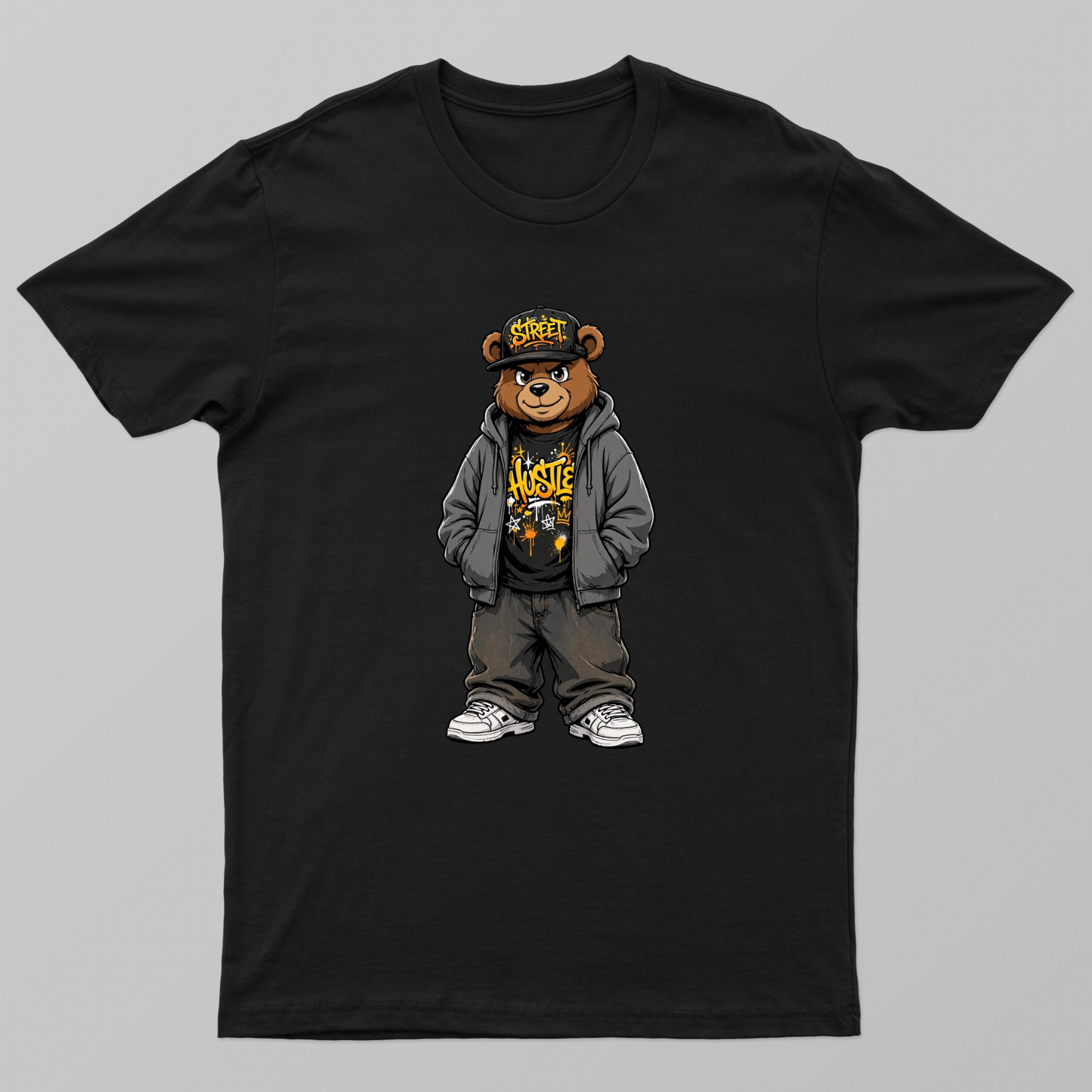 STREET / HUSTLE Bear Unisex T-shirt by VIMAL R