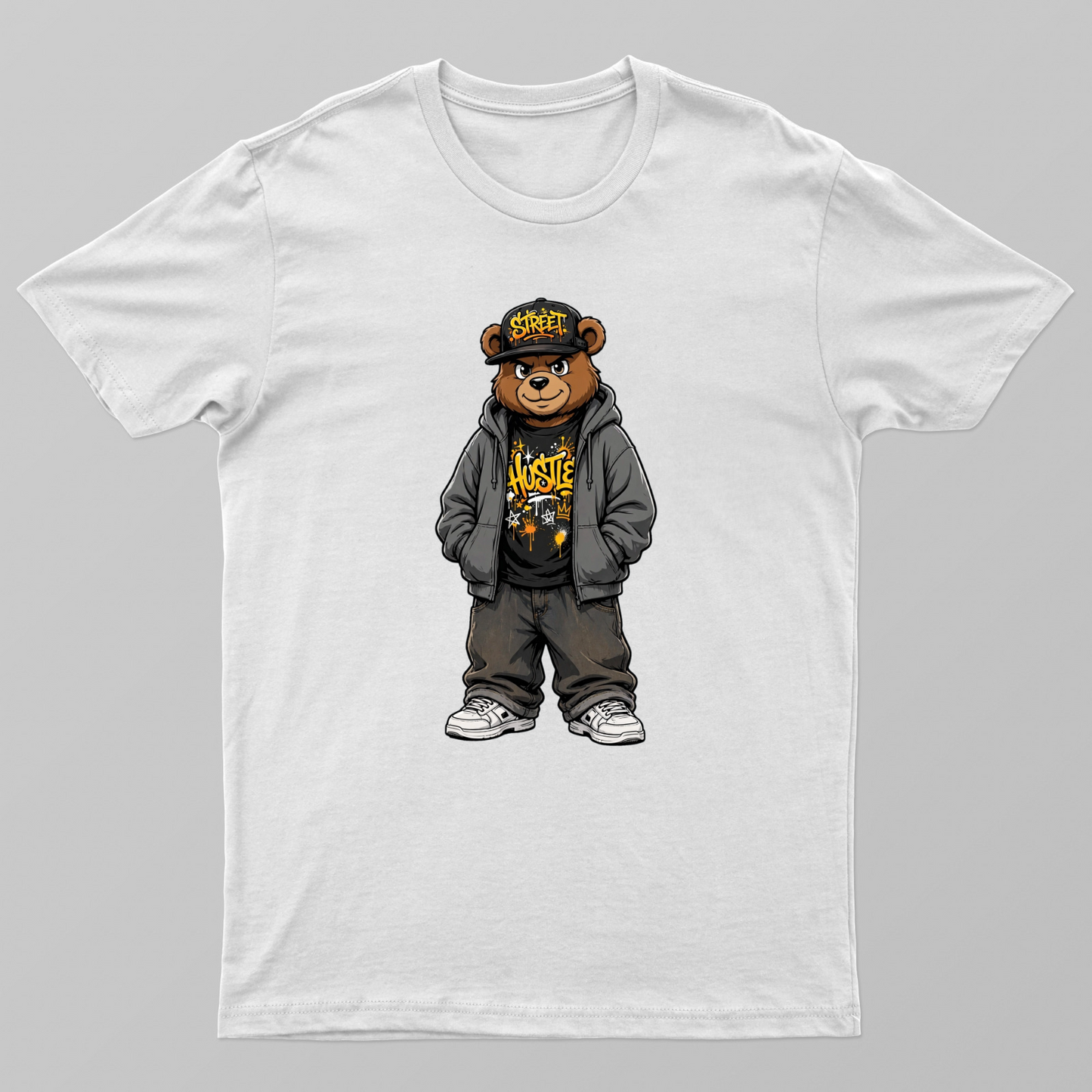 STREET / HUSTLE Bear Unisex T-shirt by VIMAL R