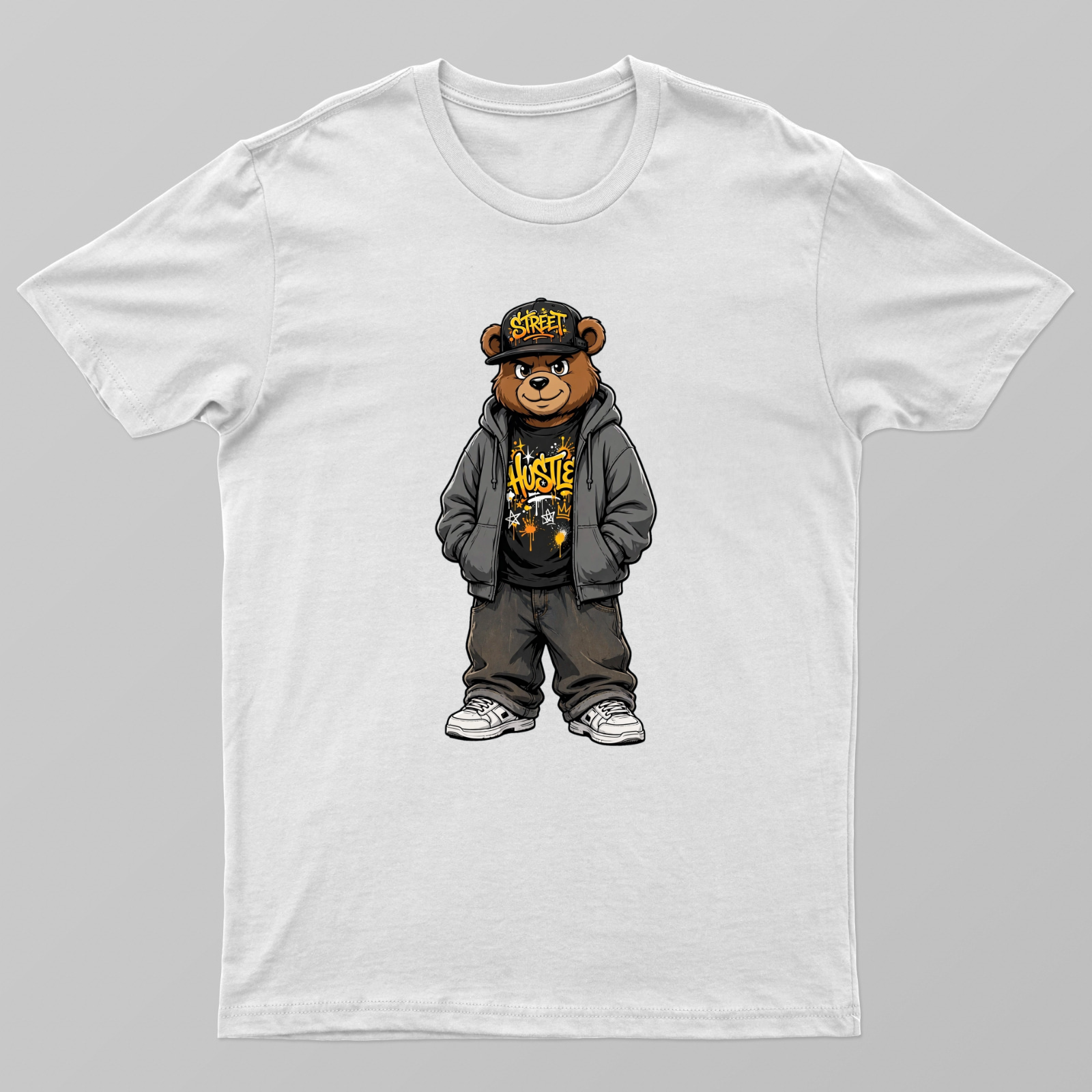 STREET / HUSTLE Bear Unisex T-shirt by VIMAL R