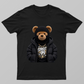 Puffer + Ski Mask Bear — winter street drip Unisex T-shirt by VIMAL R