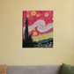 Pink starry night 16"x20" Canvas Poster by @heytaskin