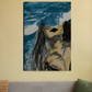 Aqua lady 20"x30" Canvas Poster by @heytaskin