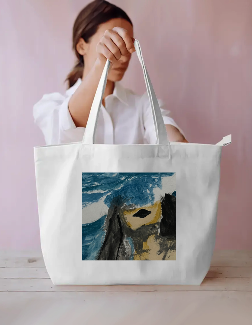 Aqua lady Everyday Large Tote Bag by @heytaskin