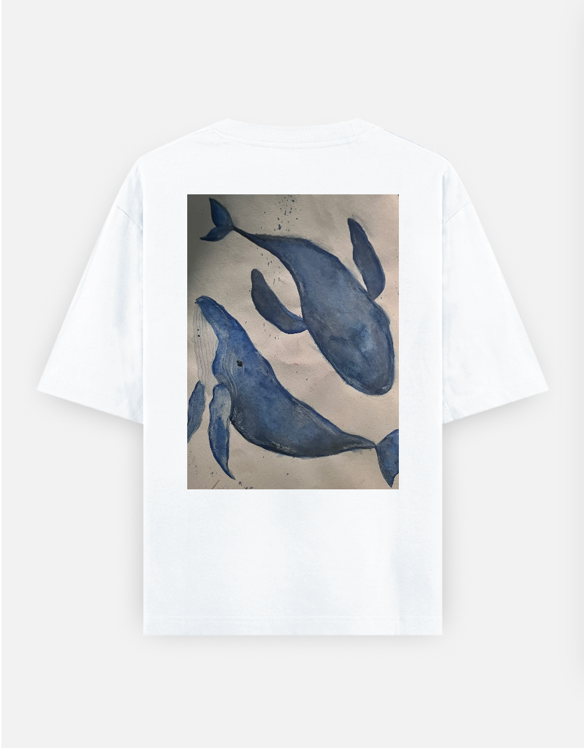 Under water Oversized T-shirt (Back print) by @heytaskin