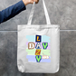 Lazy Day Cute Sleeping Cat Vintage Ransom Note Aesthetic Tote Bag Zipper Tote Bag by SeJaa_Studio