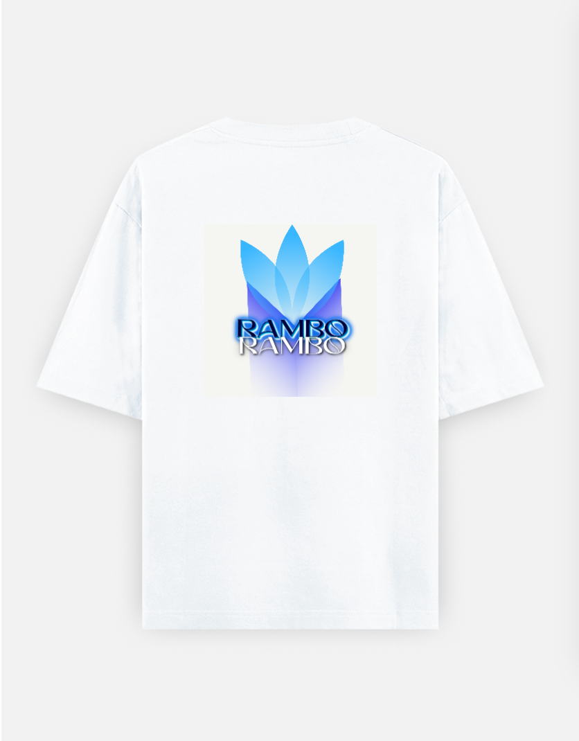 RAMBO Oversized T-shirt (Back print) by Trishaa Mandal