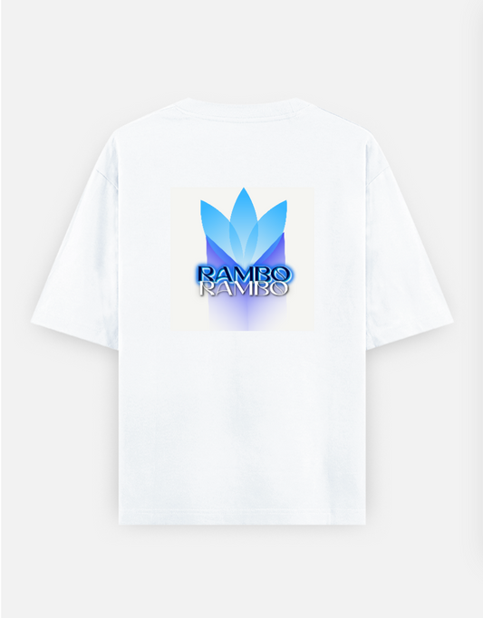 RAMBO Oversized T-shirt (Back print) by Trishaa Mandal