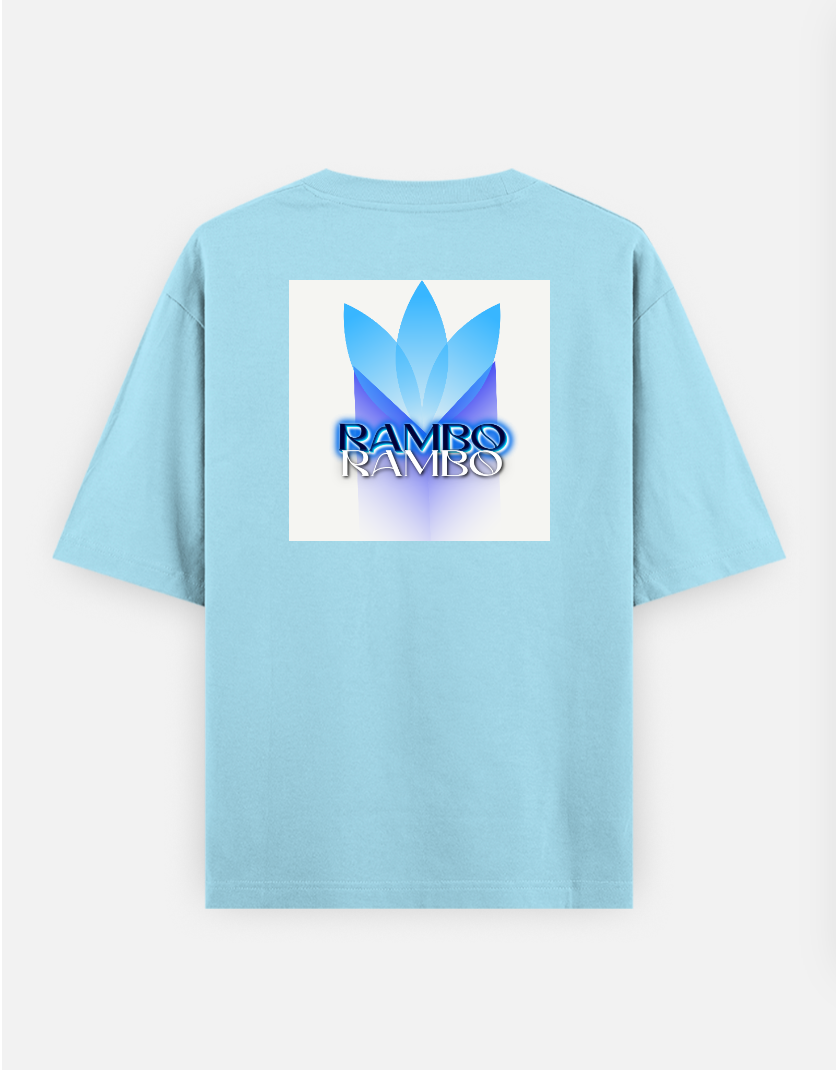 RAMBO Oversized T-shirt (Back print) by Trishaa Mandal
