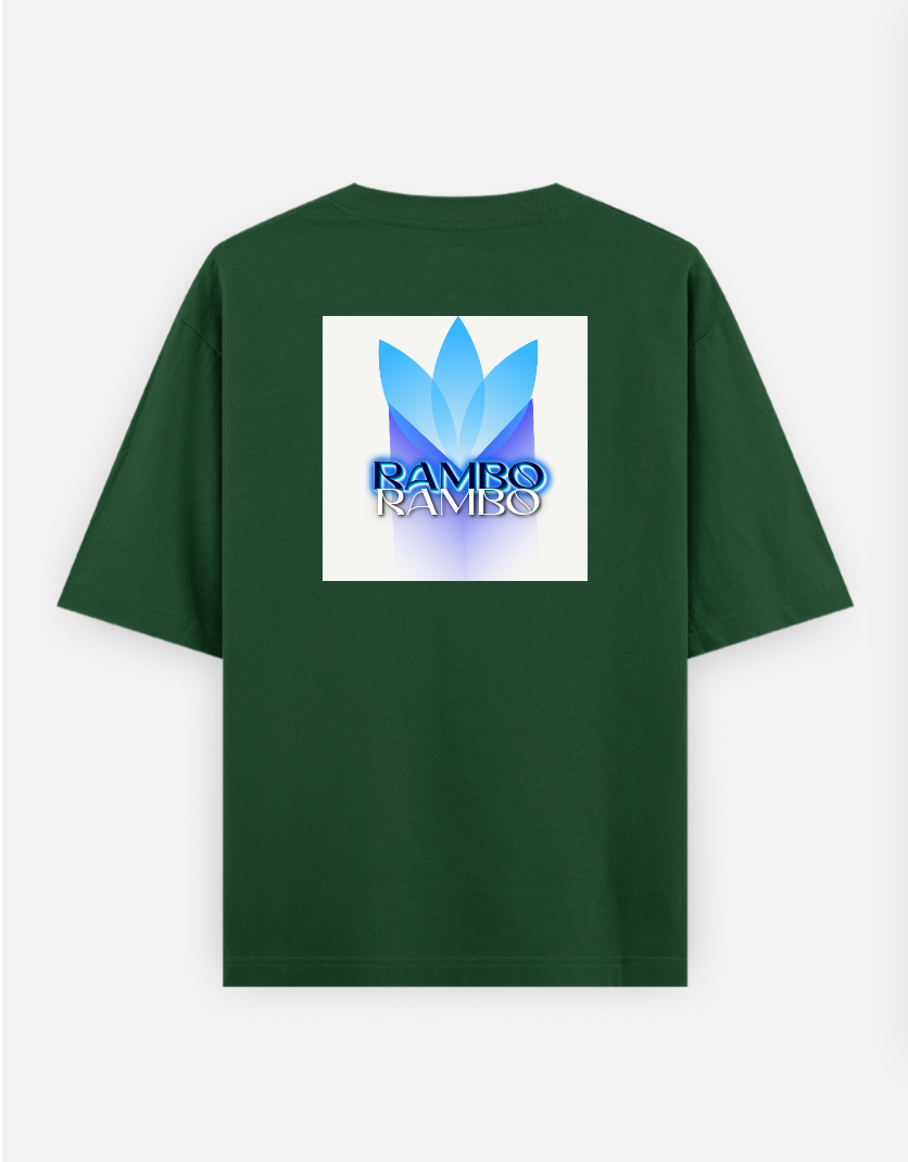 RAMBO Oversized T-shirt (Back print) by Trishaa Mandal