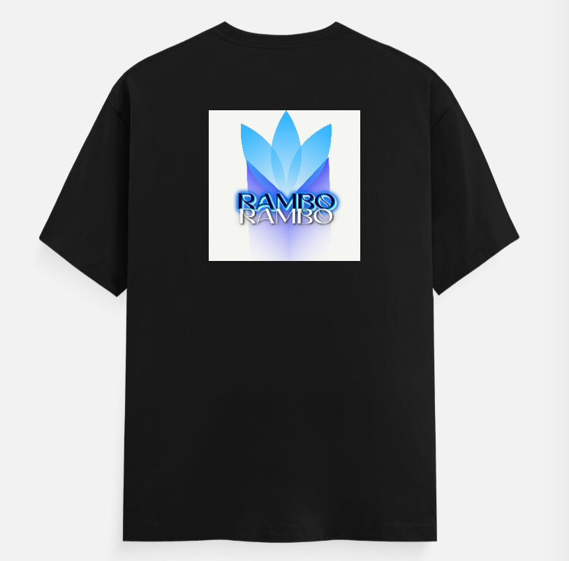 RAMBO Unisex T-shirt back print by Trishaa Mandal