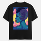 NEO-WORLD Unisex T-shirt back print by Nadir Khan