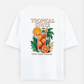 Tropical State oversized relaxed fit Oversized T-shirt (Back print) by VIMAL R