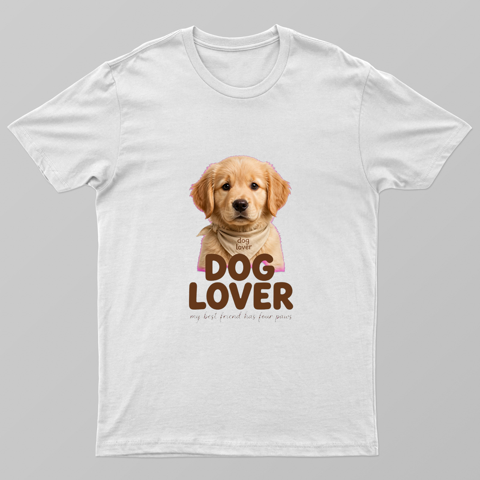 Dog lover Realistic T shirt Unisex T-shirt by VIMAL R