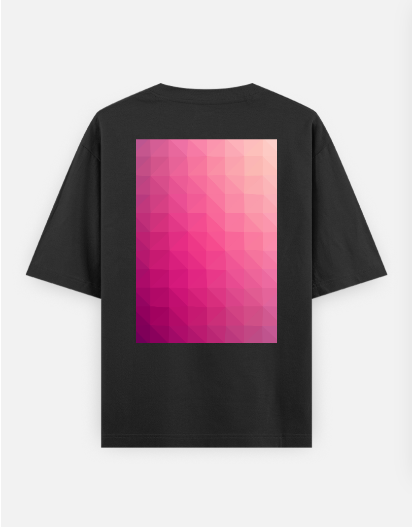 Shades of pink Oversized T-shirt (Back print) by @anujamathur18