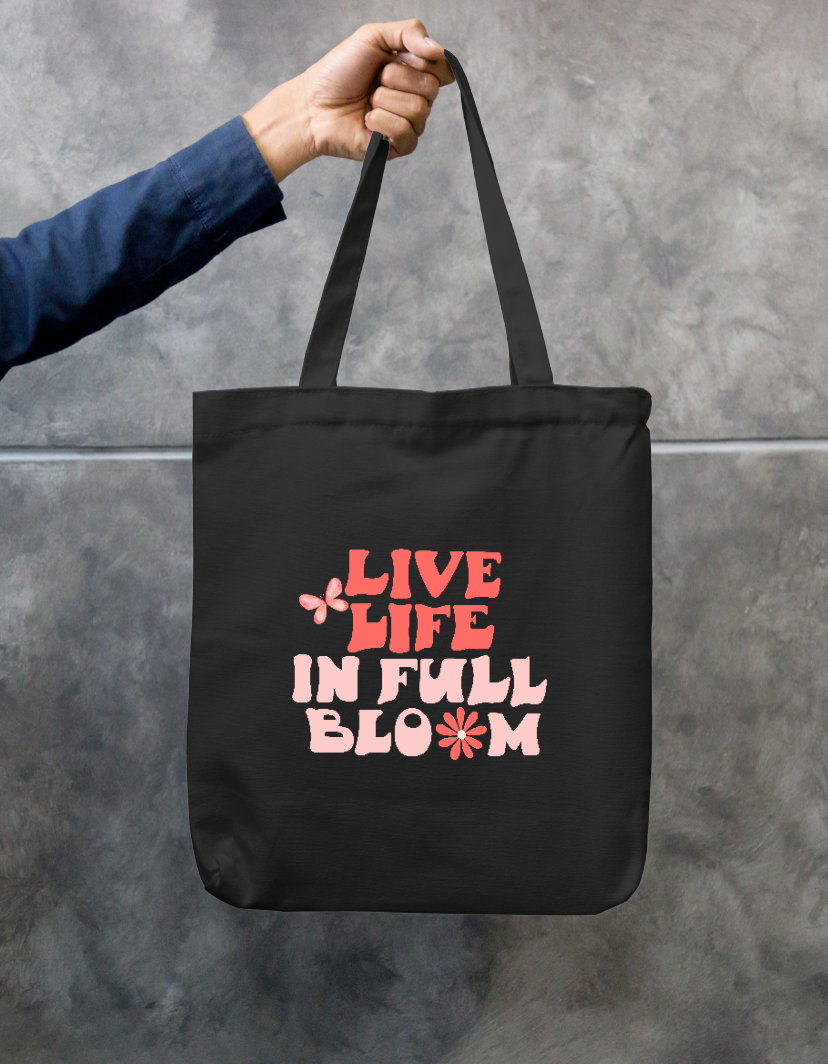 full bloom Zipper Tote Bag by Worthit