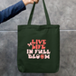 full bloom Zipper Tote Bag by Worthit