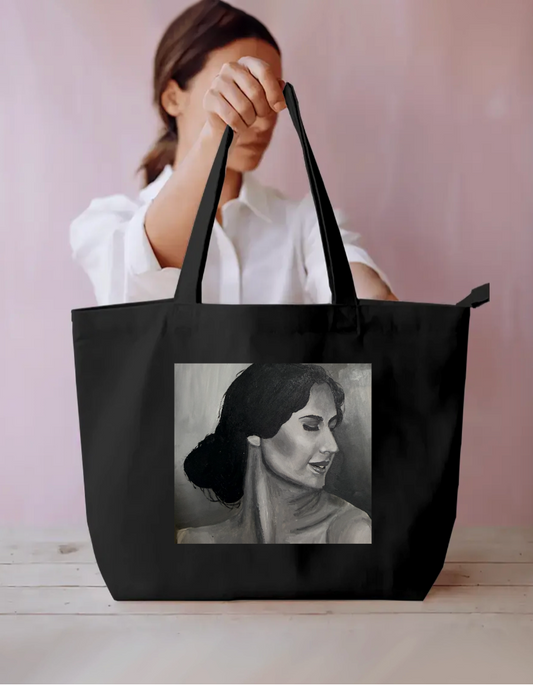 Face Everyday Large Tote Bag by @rkcreates04
