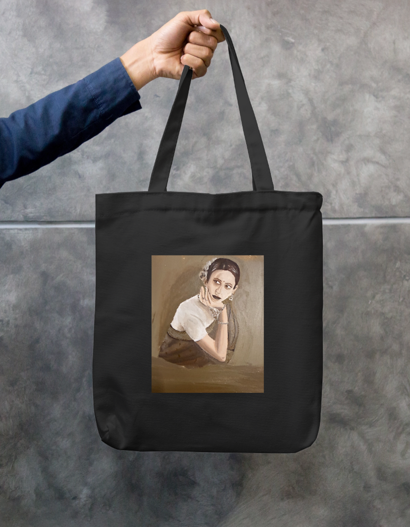Face Zipper Tote Bag by @rkcreates04