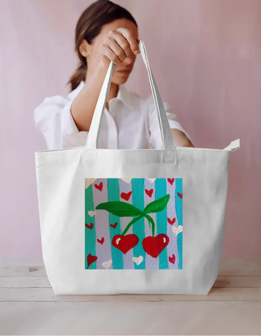 Cherry blossoms 🍒 Everyday Large Tote Bag by Anjali Dotka