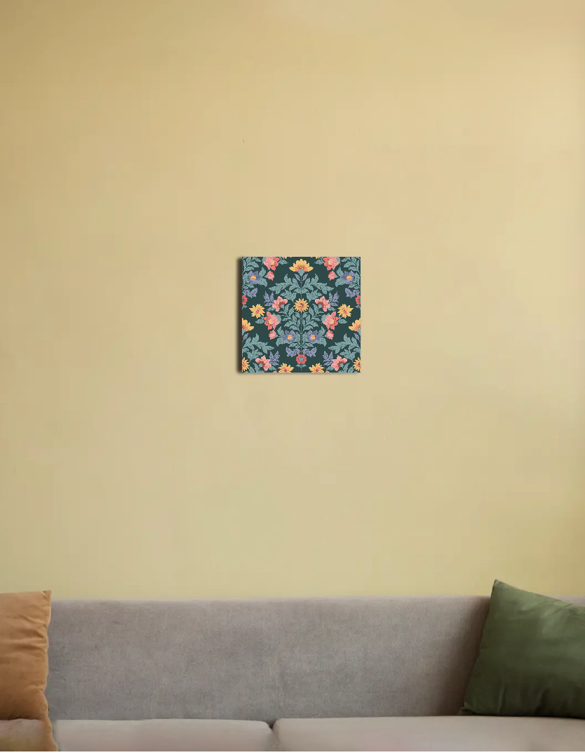 Floral arrangement 8"x8" Canvas Poster by @anujamathur18