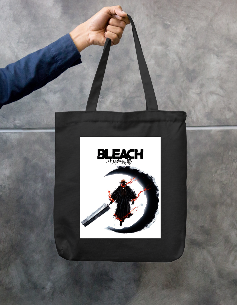 Ichigo printed tote bag Zipper Tote Bag by @artist_koushik_2003