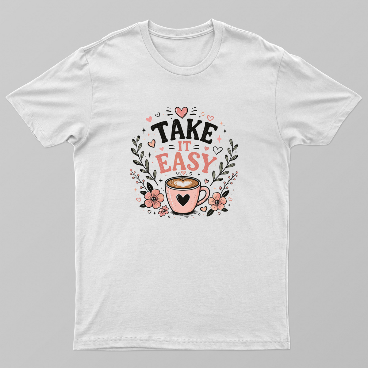 Take it Easy Design Unisex T-shirt by VIMAL R