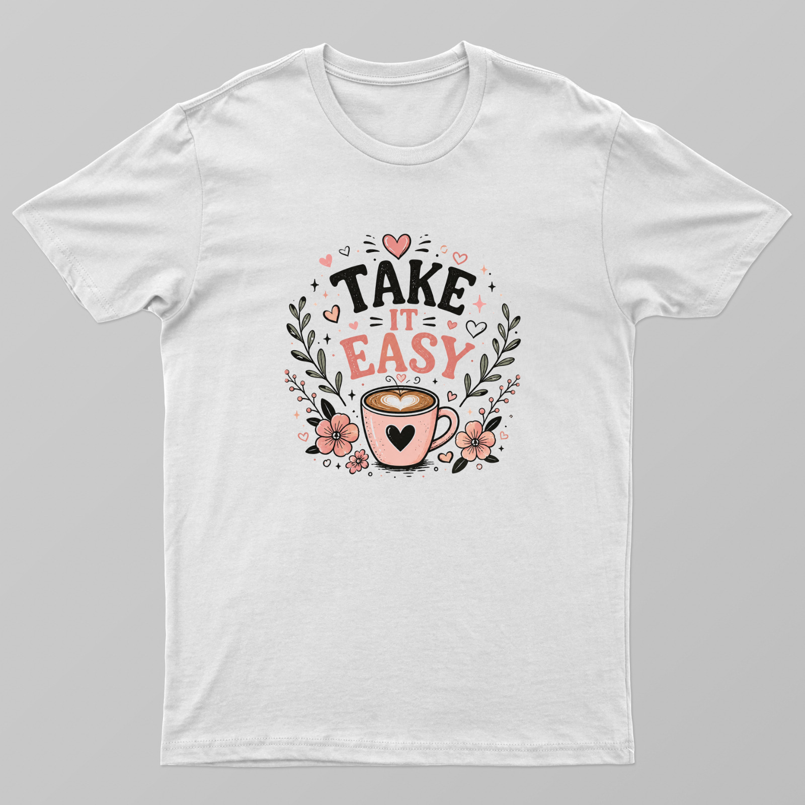 Take it Easy Design Unisex T-shirt by VIMAL R