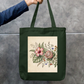 Floral Aesthetic Tote Bag Zipper Tote Bag by @rd_digital_store