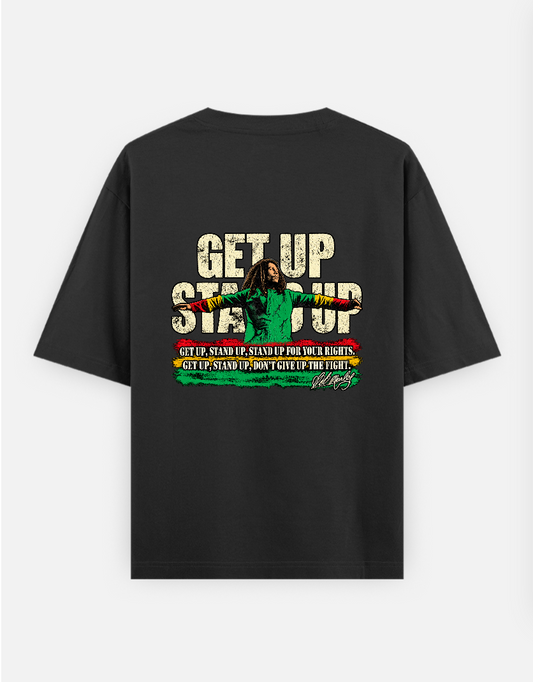 Bob Marley Oversized T-shirt (Back print) by @_buggi_