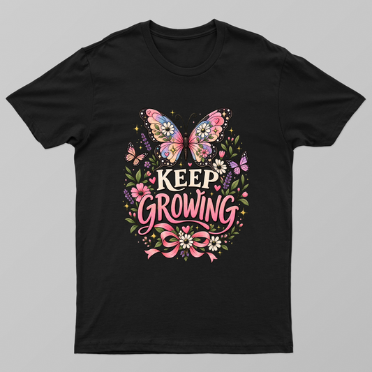 Keep Growing Up Women T shirt design Unisex T-shirt by VIMAL R