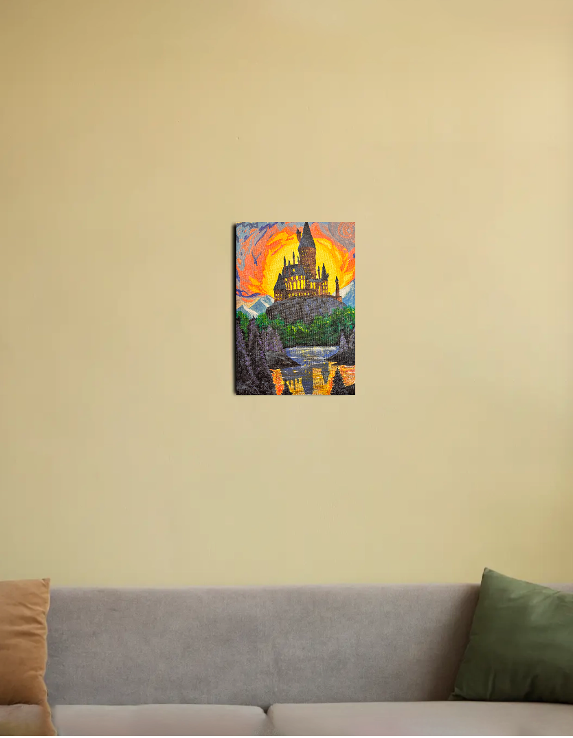 Hogwarts 8"x12" Canvas Poster by @sparkleinthedark2026