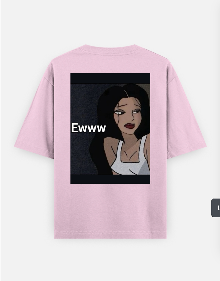 Digi design Oversized T-shirt (Back print) by Aanya 