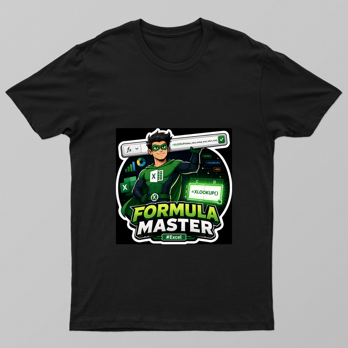 Formula Master - Funny Excel T-Shirt Unisex T-shirt by @ganeshagrawal15