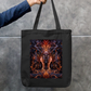 Abstract Face Tote Bag Zipper Tote Bag by @rd_digital_store