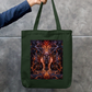 Abstract Face Tote Bag Zipper Tote Bag by @rd_digital_store