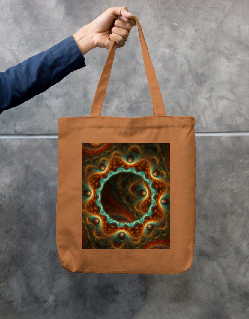 Mystic Eye Tote Bag Zipper Tote Bag by @rd_digital_store