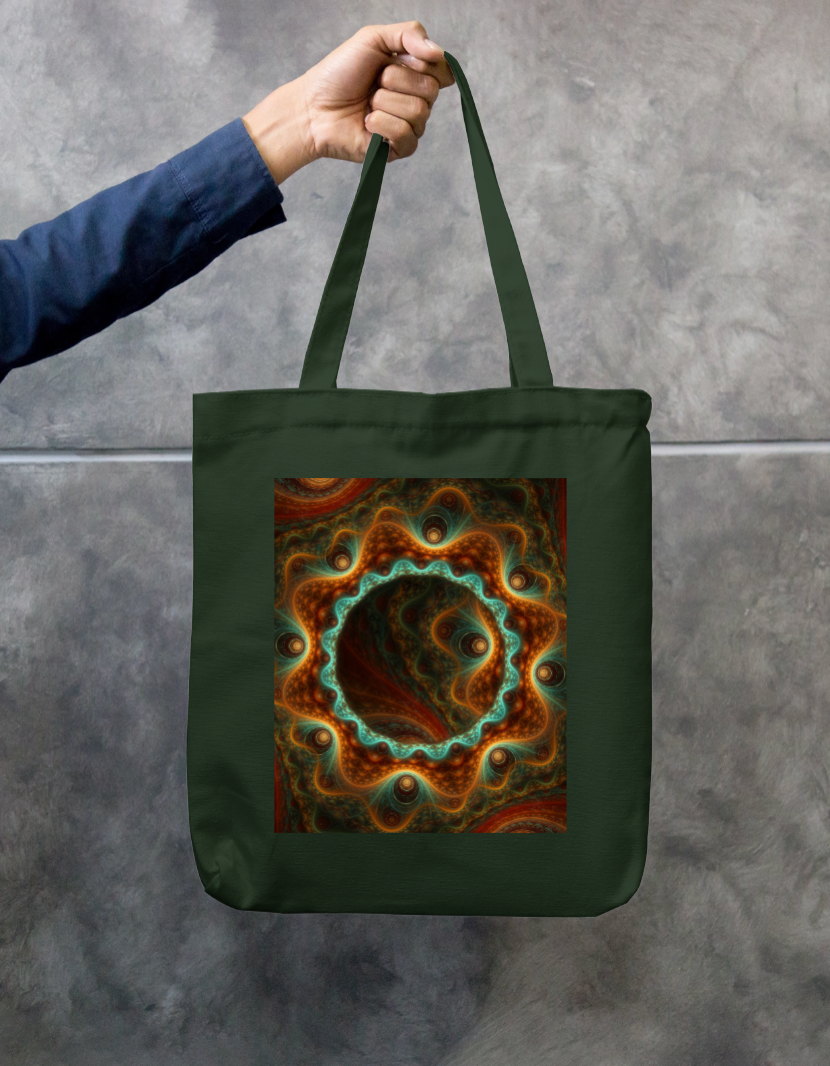Mystic Eye Tote Bag Zipper Tote Bag by @rd_digital_store