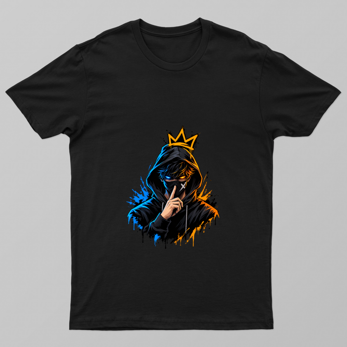Shadow Crown – Mysterious Street Warrior Unisex T-shirt by @___parmeshwar_u
